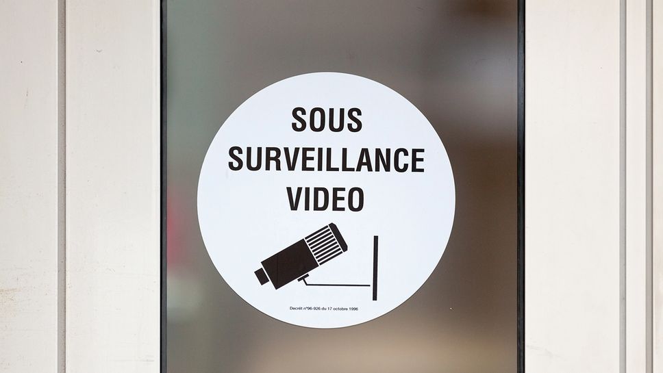 Sticker Site sous video surveillance