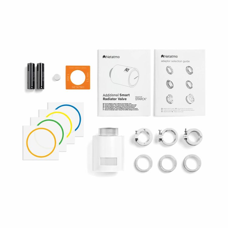 Netatmo Smart Radiator Valves - Pack For District Heating / Starter Pack -  Smart & Secure Centre