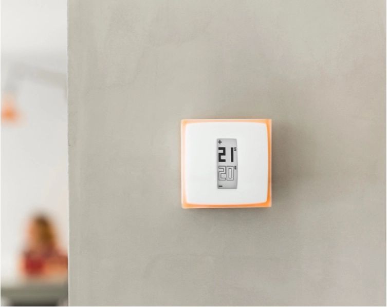 NETATMO Termostato inteligente y conectado de ahorro de energía, WiFi,  controla la calefacción de forma remota mediante la aplicación