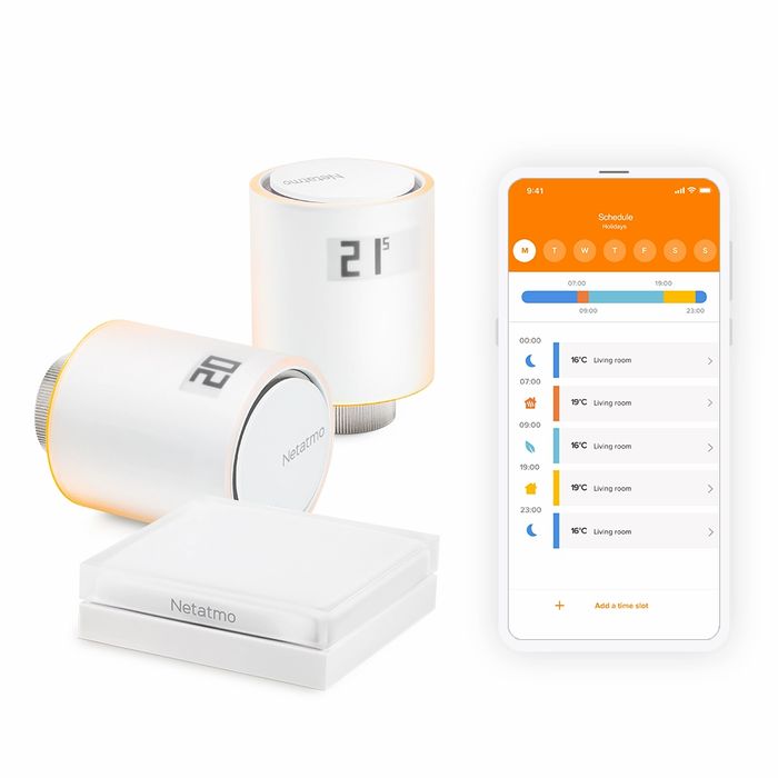 Netatmo Smart Radiator Valve - lot de 3 têtes thermostatiques  additionnelles pour Smart Thermostat ou Starter Pack 